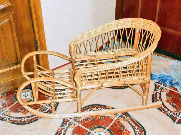 Санки. Лоза, плетіння